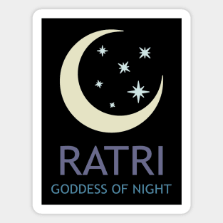 Ratri Ancient Hindu Goddess of Night Magnet